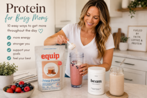 protein for busy moms. equip foods protein. equip foods discount code. beam organics discount code. collagen
